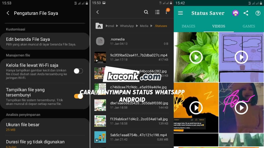 Cara Menyimpan Status WhatsApp Tanpa Aplikasi (Android) 7 Cara Menyimpan Status WhatsApp Tanpa Aplikasi (Android)