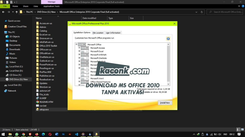 Download Microsoft Office 2010 Full Tanpa Aktivasi
