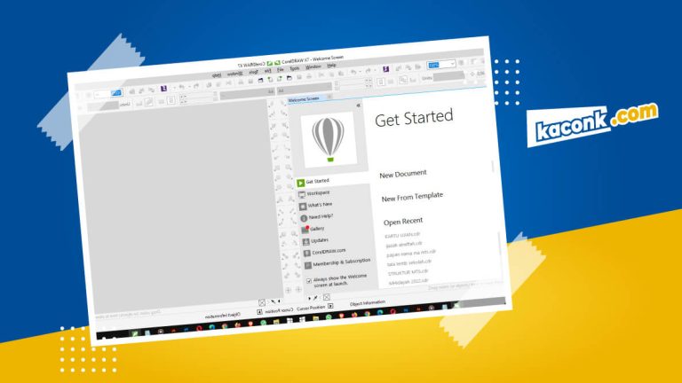 Cara Menghilangkan Welcome Screen di CorelDraw