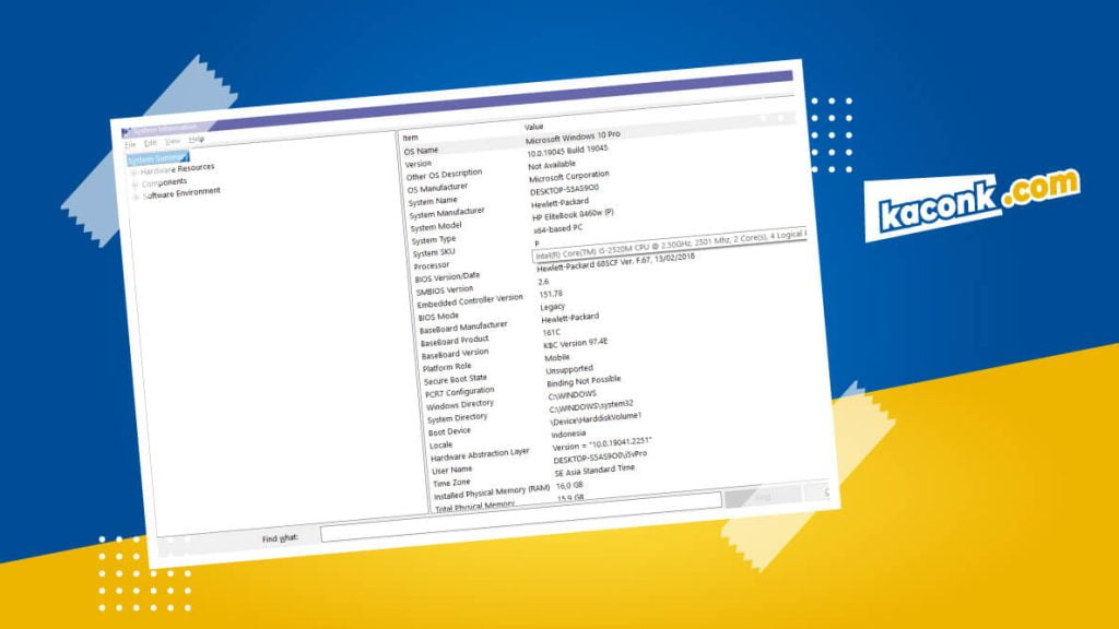 Mau Melihat Tipe Laptop Mu? Begini Caranya 3 cara melihat tipe laptop