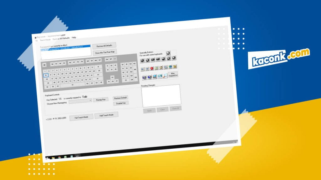cara disable keyboar laptop_keytweak