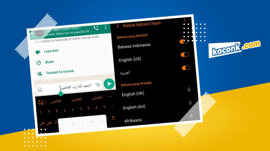 Cara Menulis Arab di HP Android 5 Cara Menulis Arab di HP Android
