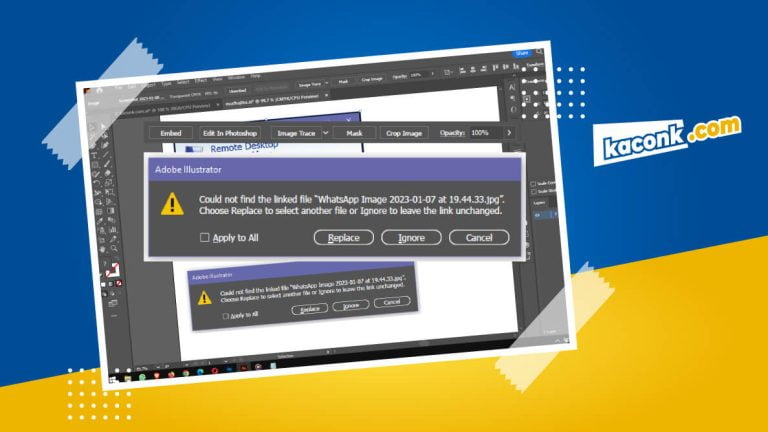 could not find the linked file illustrator