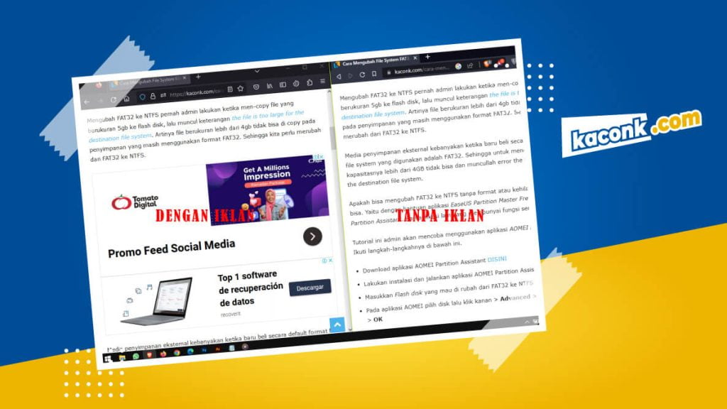 Cara Browsing Tanpa Iklan di HP dan Laptop