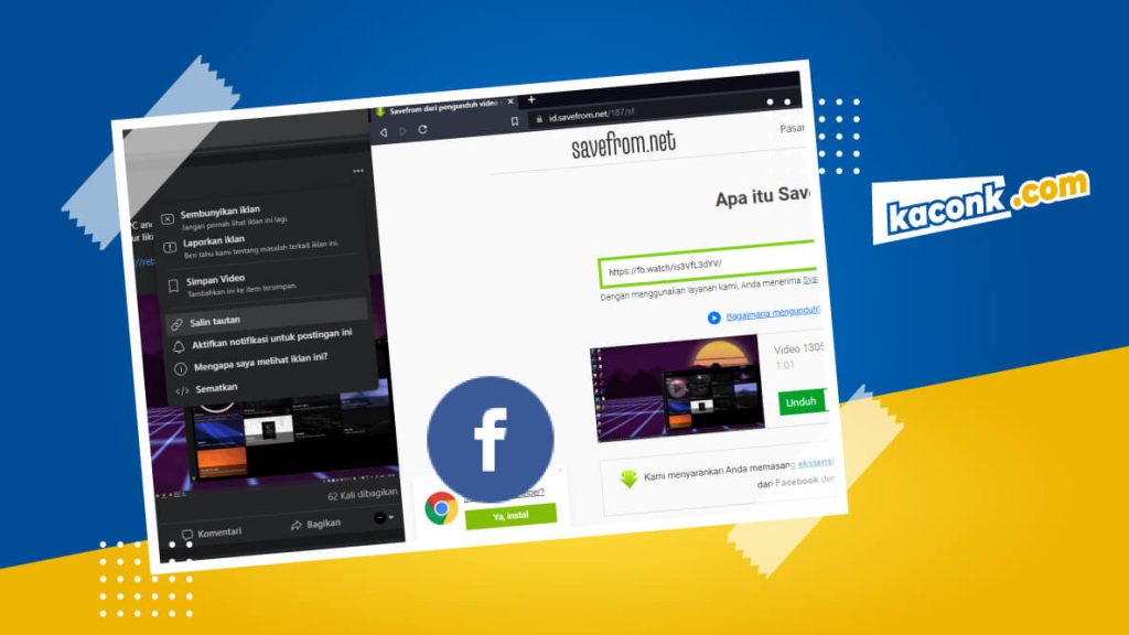 Cara Download Video Facebook dengan Mudah dan Cepat 3 Cara Download Video Facebook