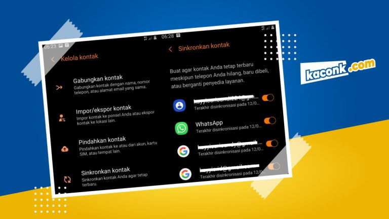 cara back up kontak