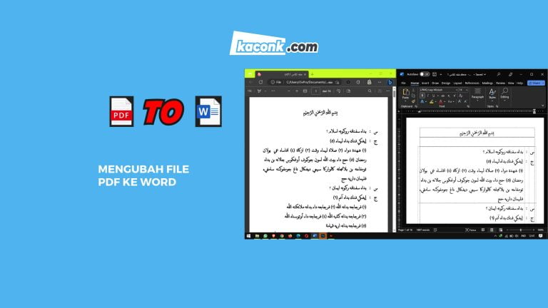 Cara Mengubah PDF ke Word
