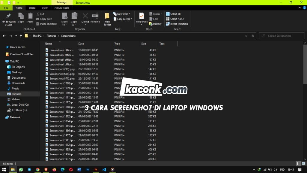 3 Cara Screenshot di Laptop Windows