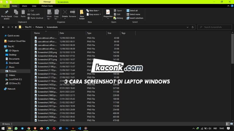 3 Cara Screenshot di Laptop Windows