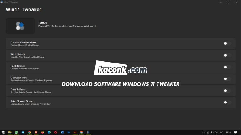 Download Software Windows 11 Tweaker