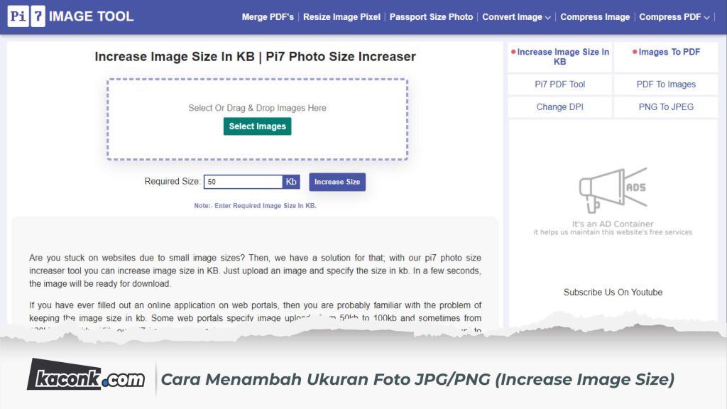 Cara Menambah Ukuran Foto Increase Image Size