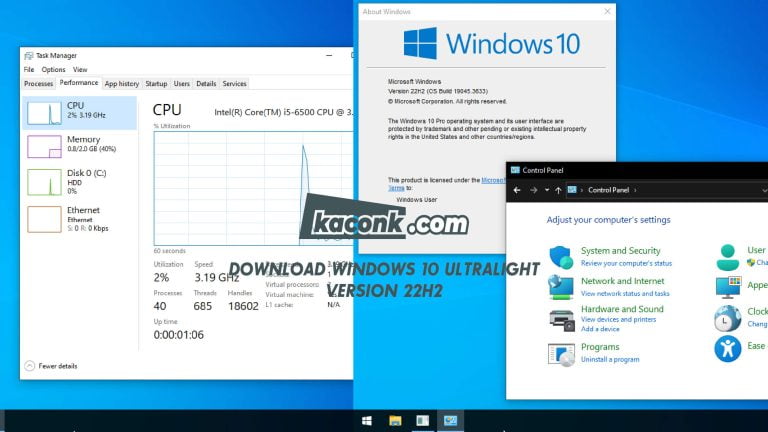 Download Windows 10 Ultralight Gamer Version 22H2