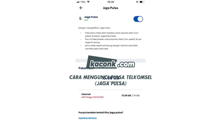 cara mengunci pulsa telkomsel (jaga pulsa)