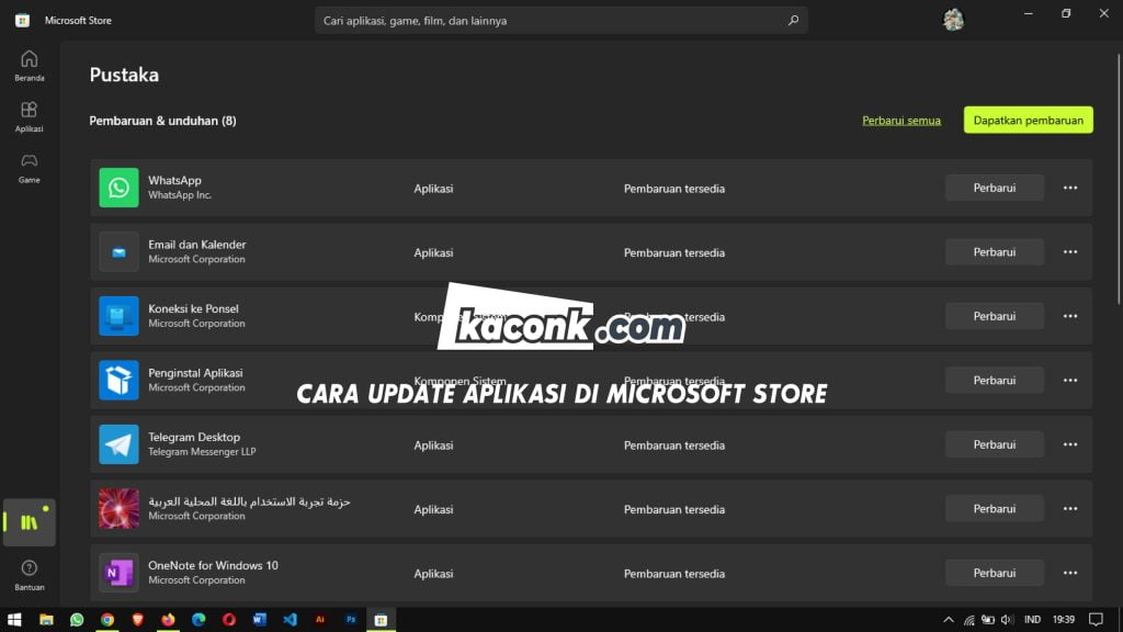 Cara Update Aplikasi di Microsoft Store 4 Cara Update Aplikasi di Microsoft Store