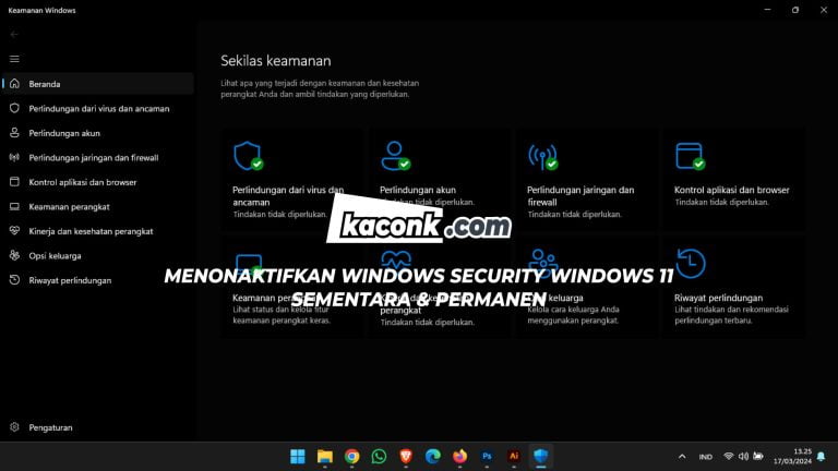 Cara Menonaktifkan Anti Virus Windows Security Windows 11 Sementara dan Permanen