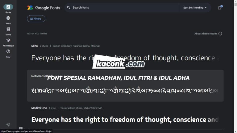 Download Font untuk Desain Grafis Spesial Ramadhan, Idul Fitri dan Idul Adha