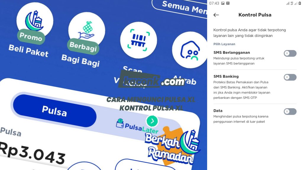 Cara Mengunci Pulsa XL (Kontrol Pulsa XL) 3 Cara Mengunci Pulsa XL (Kontrol Pulsa XL)