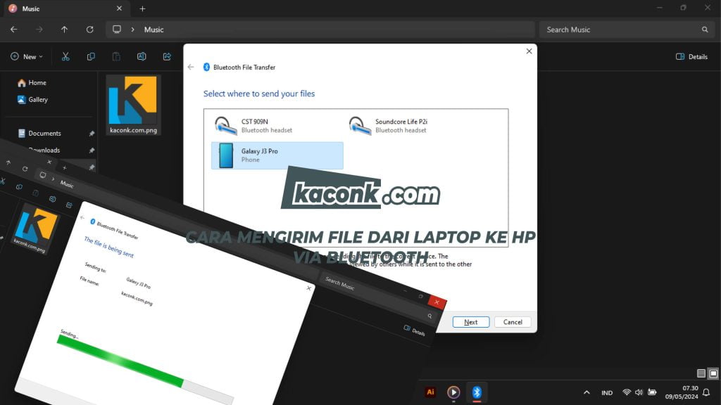 Cara Mengirim File dari Laptop ke HP via Bluetooth 7 Cara Mengirim File dari Laptop ke HP via Bluetooth