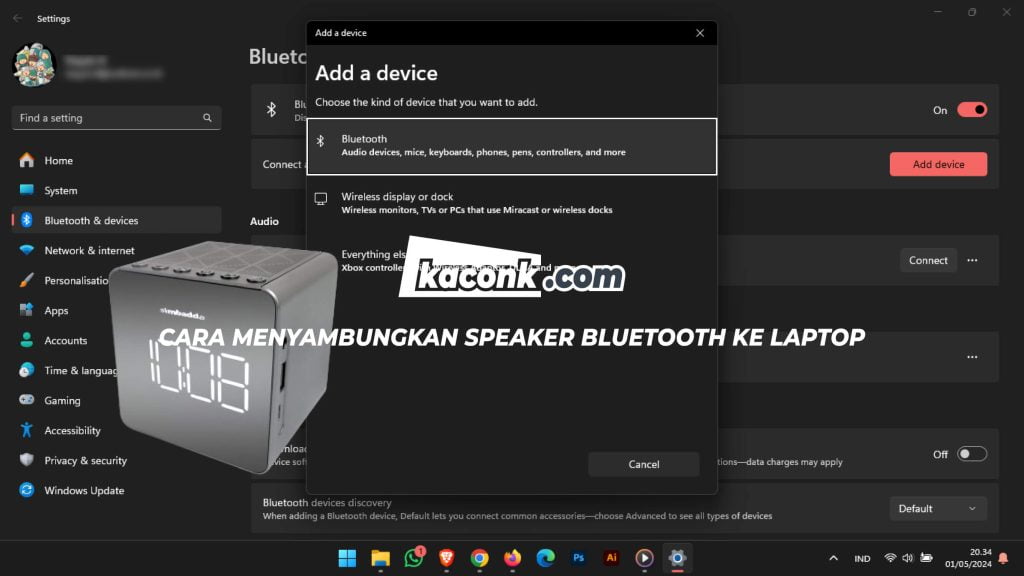 Cara Menyambungkan Speaker Bluetooth ke Laptop