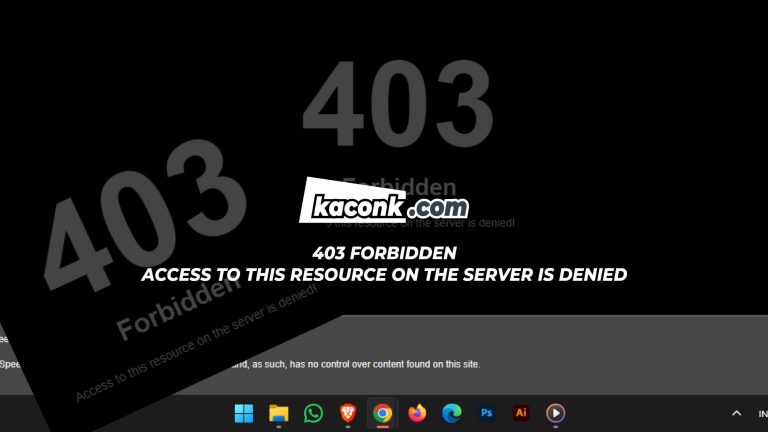 403 Forbidden Access to this resource on the server is denied