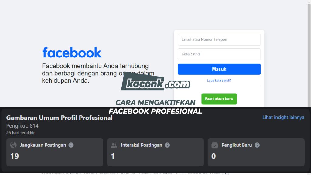 Cara Mengaktifkan Facebook Profesional 4 Cara Mengaktifkan Facebook Profesional