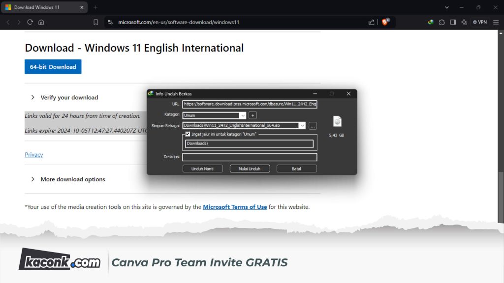 Download Windows 11 24H2 English International x64 iso