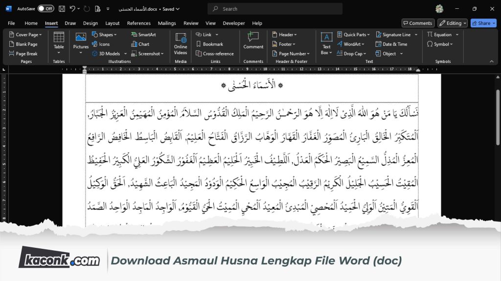 Download Asmaul Husna Lengkap File Word (doc) 1 Download Asmaul Husna Lengkap File Word (doc)