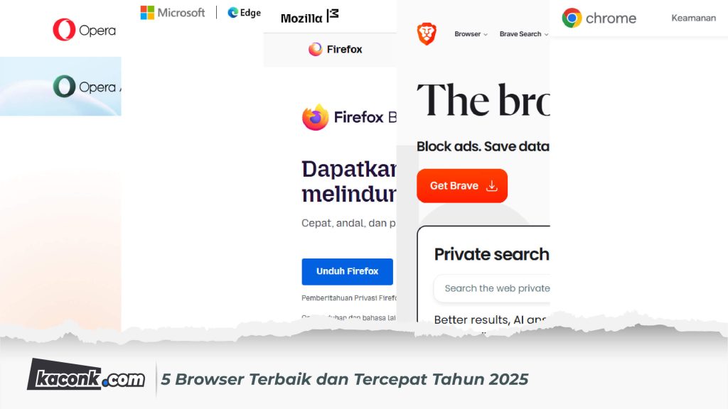5 Browser Terbaik dan Tercepat Tahun 2025