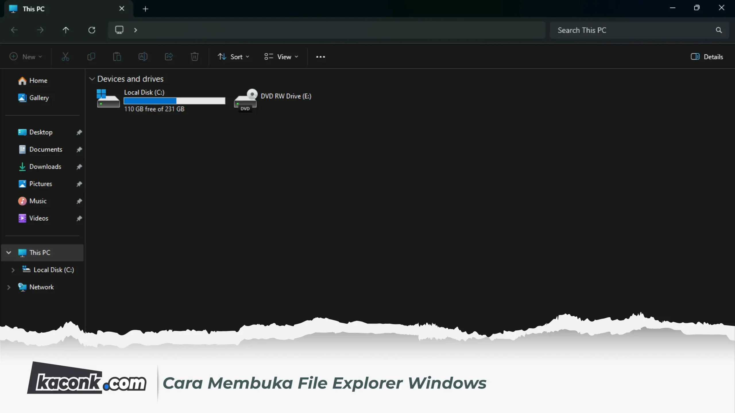 Cara Membuka File Explorer Windows