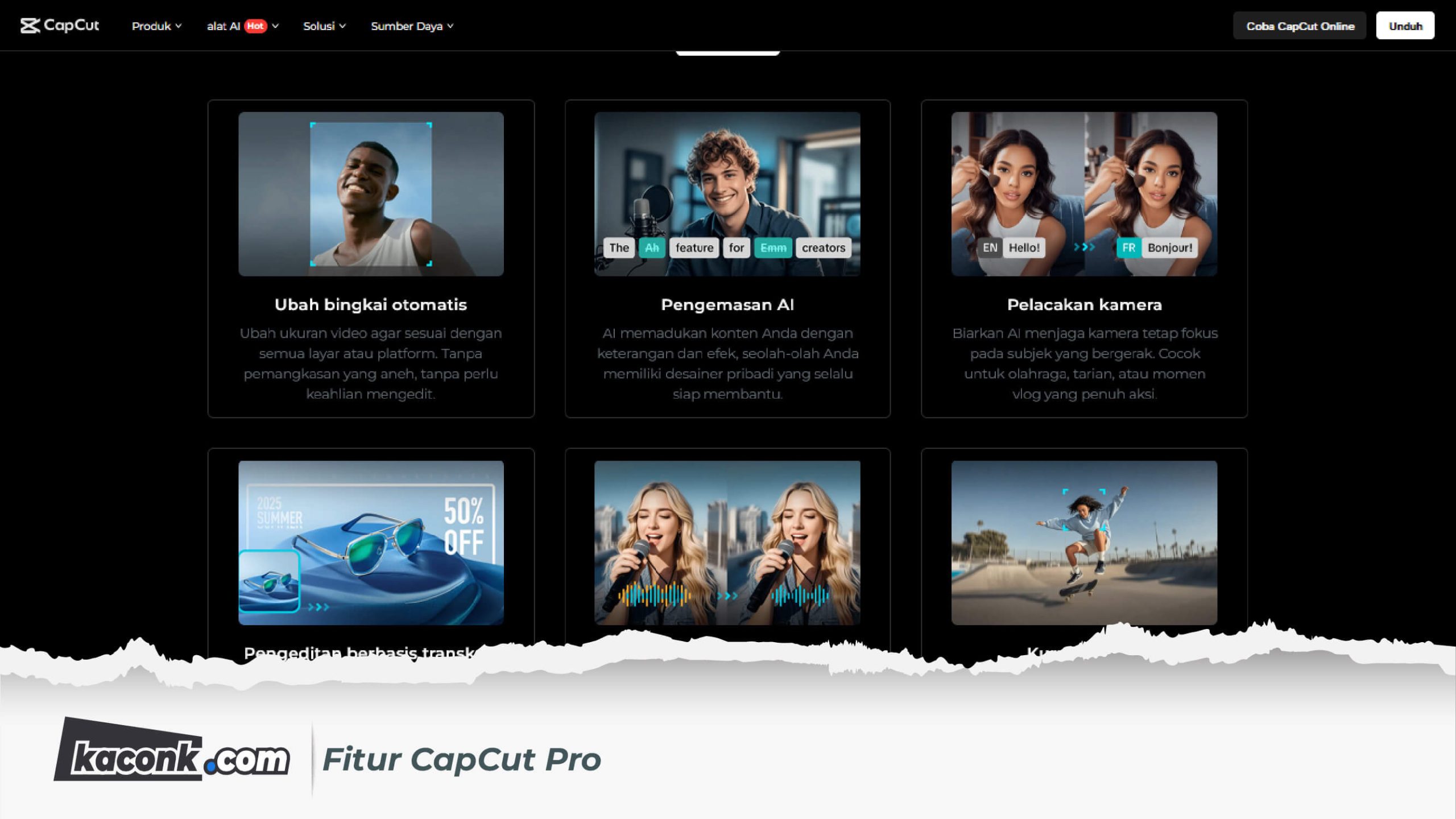 Fitur CapCut Pro