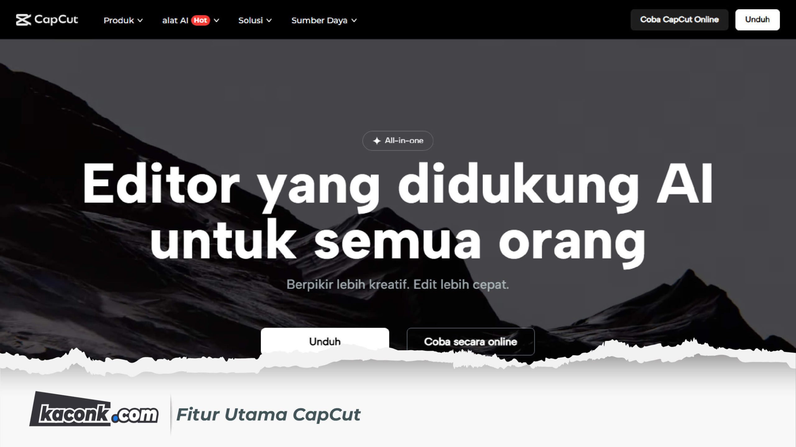 Fitur Utama CapCut