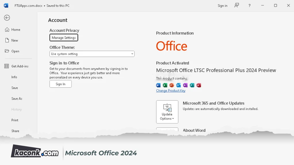 Microsoft Office 2024