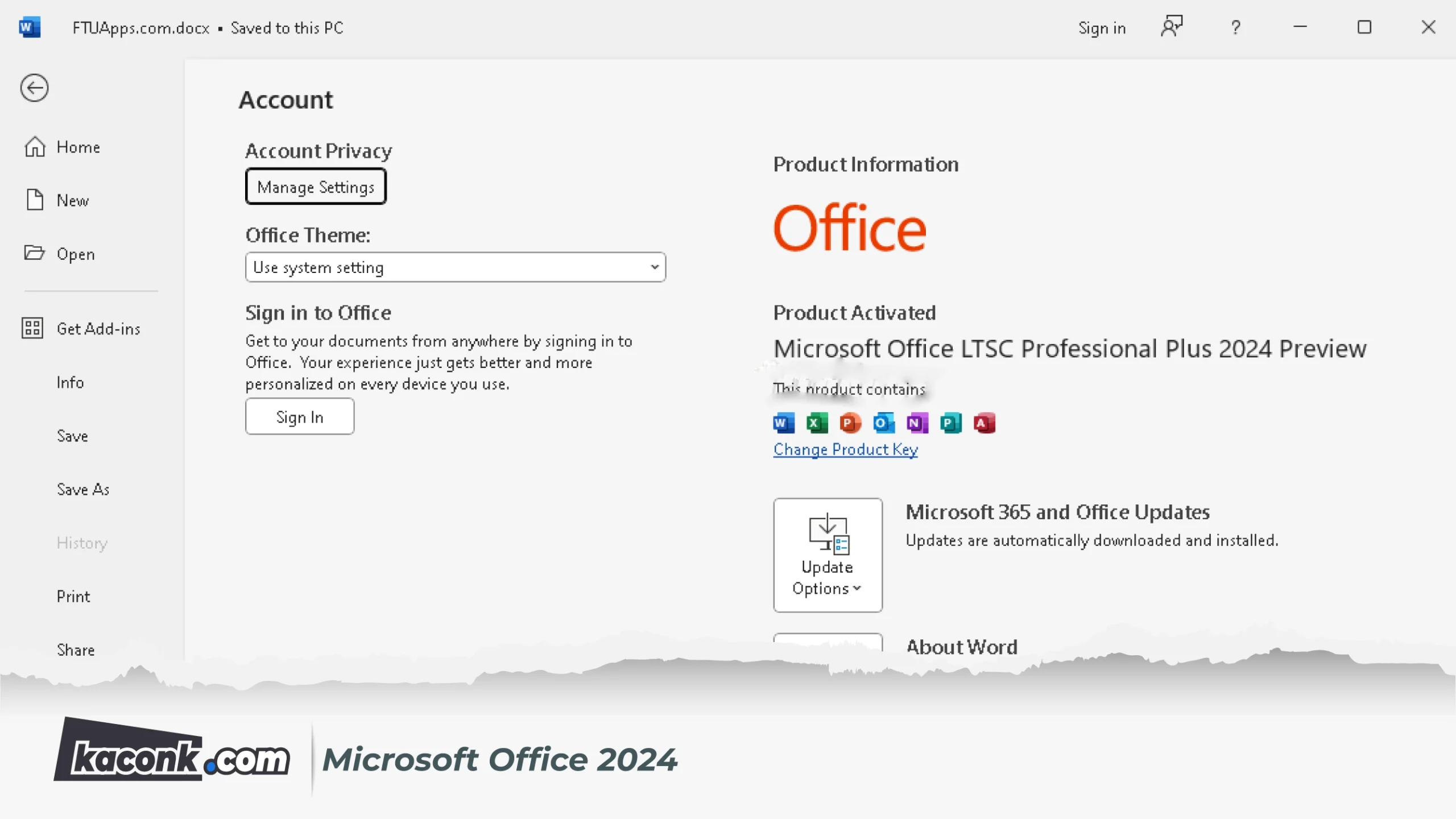 Microsoft Office 2024
