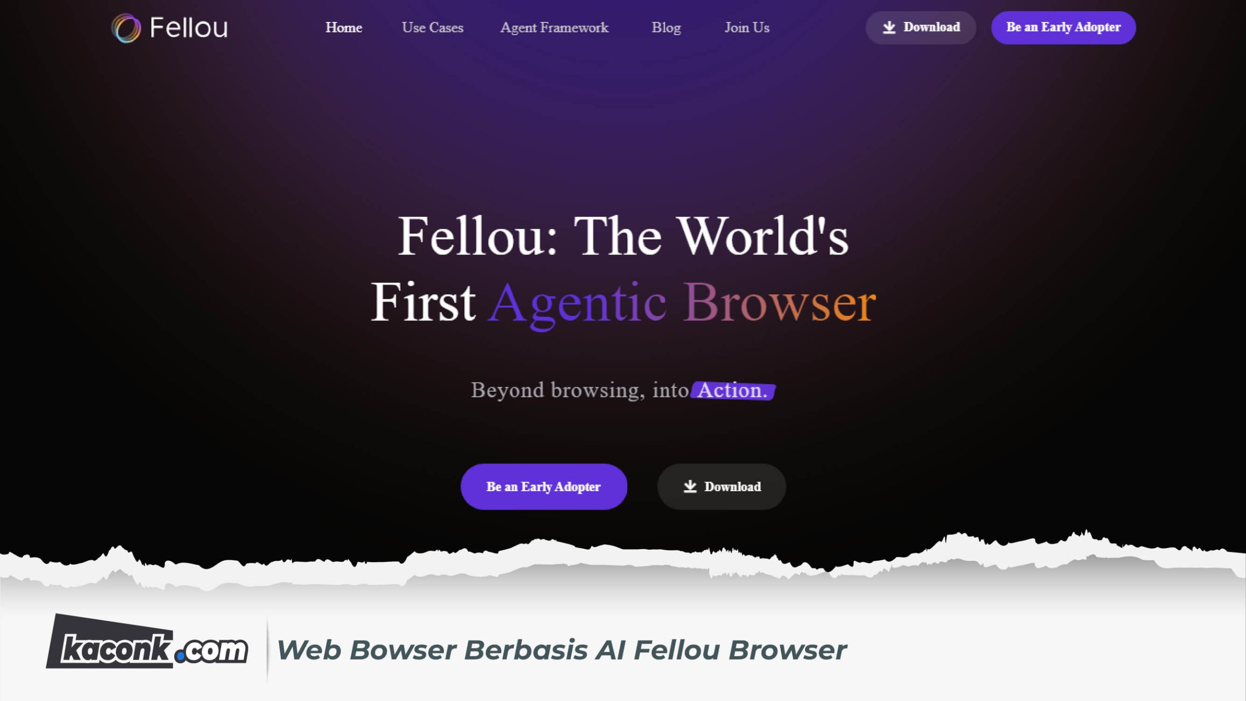 Web Bowser Berbasis AI Fellou Browser