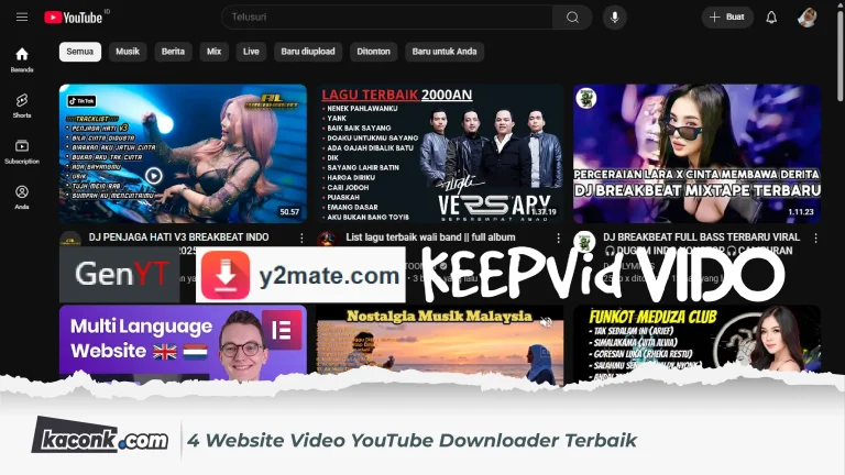 4 Website Video YouTube Downloader Terbaik