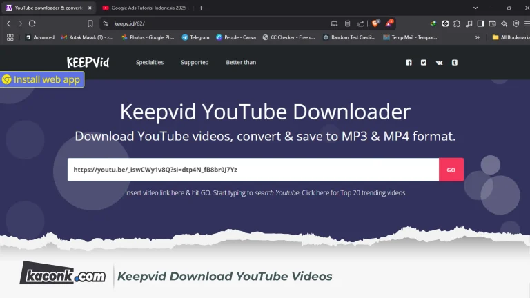 Keepvid Web Download YouTube Videos dengan Mudah dan Cepat