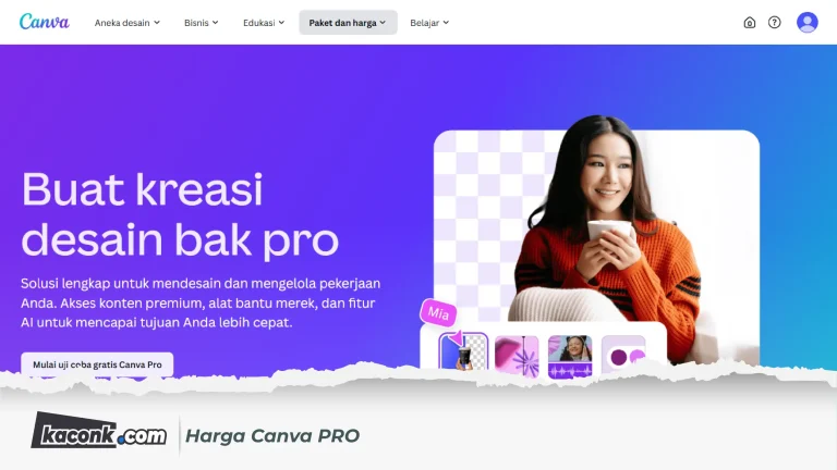 Harga Canva PRO per bulan dan per tahun