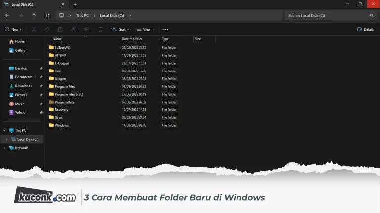 3 Cara Membuat Folder Baru di Windows