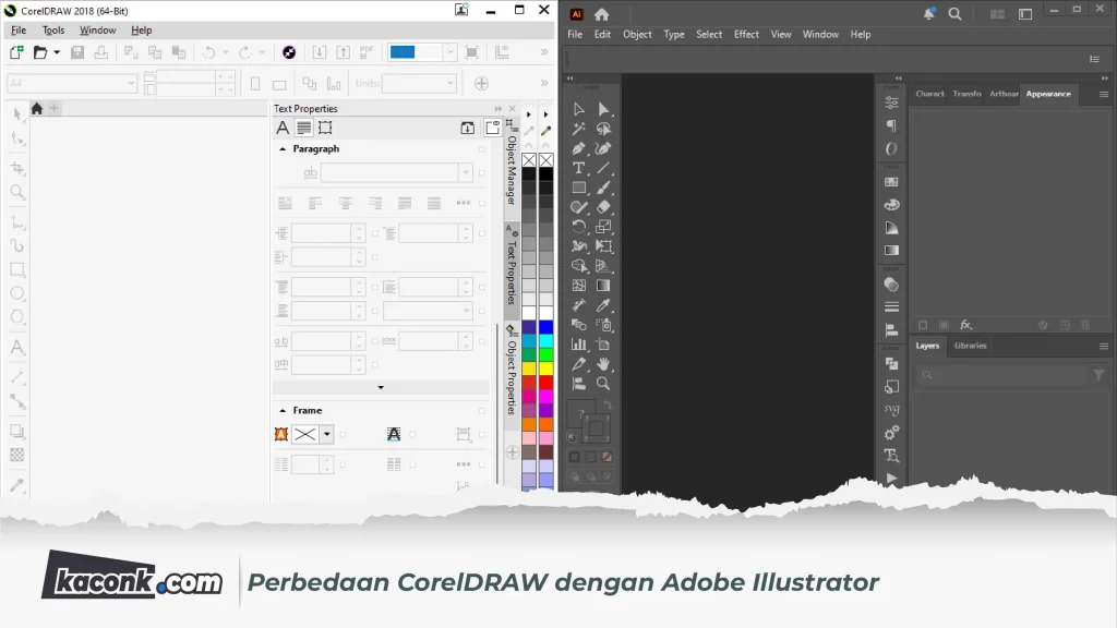 Perbedaan CorelDRAW dengan Adobe Illustrator 3 Perbedaan CorelDRAW dengan Adobe Illustrator