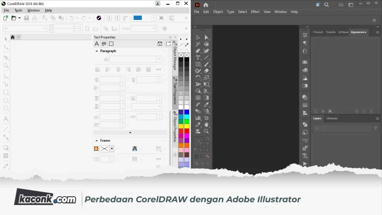 Perbedaan CorelDRAW dengan Adobe Illustrator