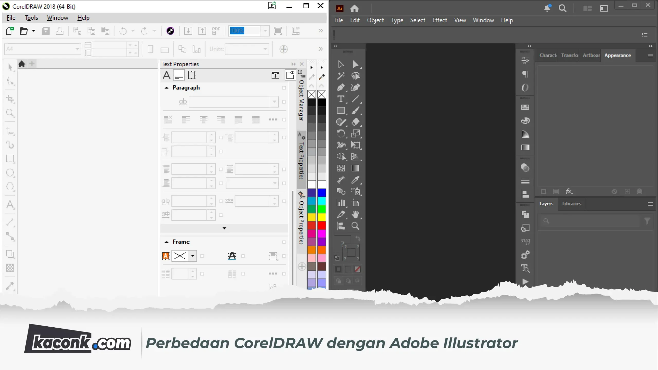 Perbedaan CorelDRAW dengan Adobe Illustrator