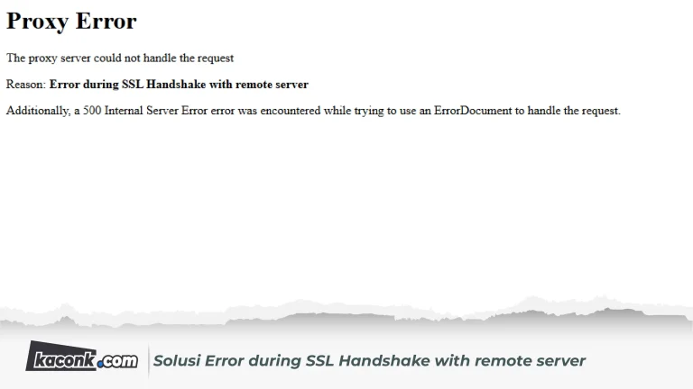 Solusi Error during SSL Handshake with remote server WordPress