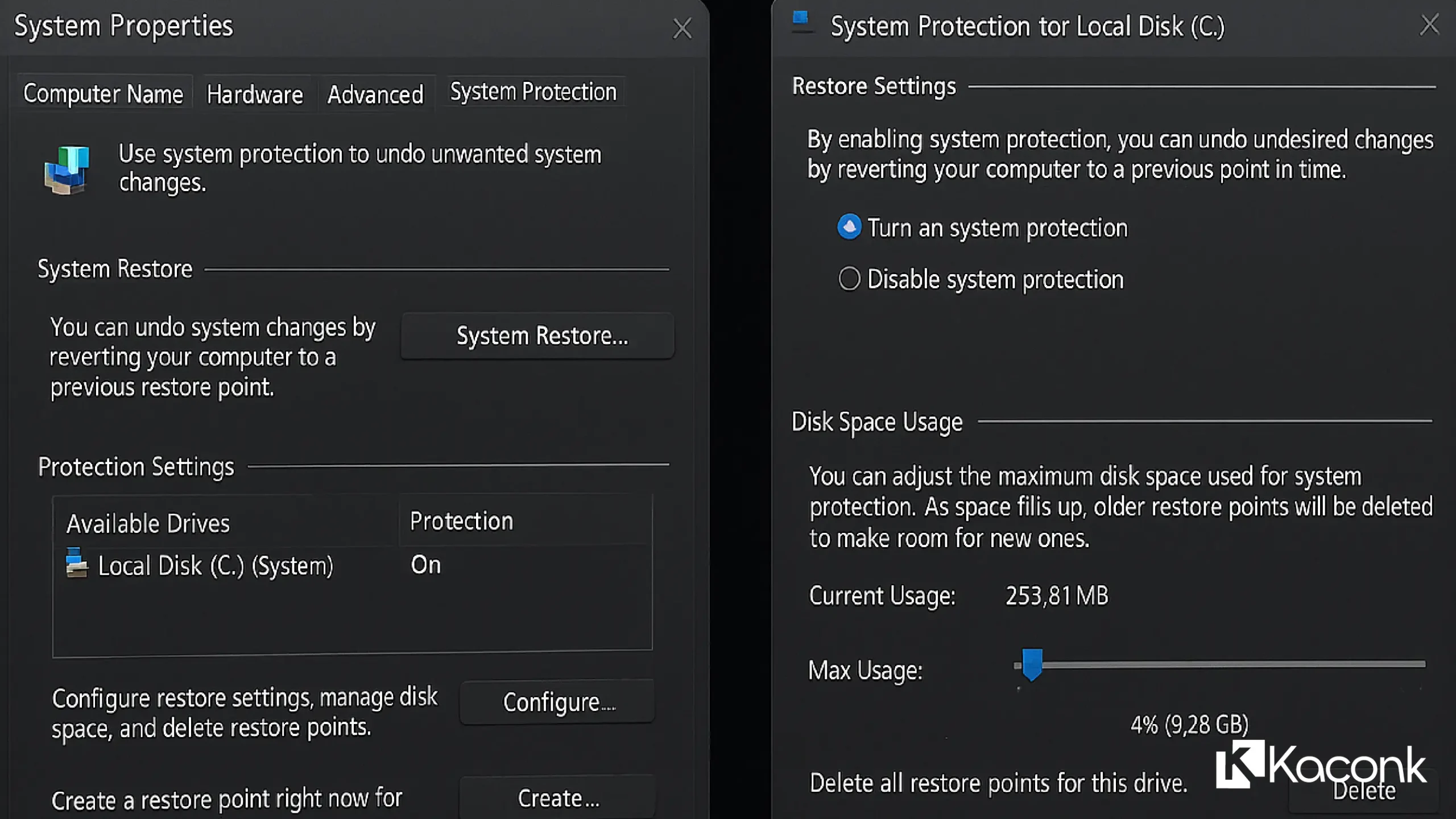 Cara Mengaktifkan System Restore di Windows 11
