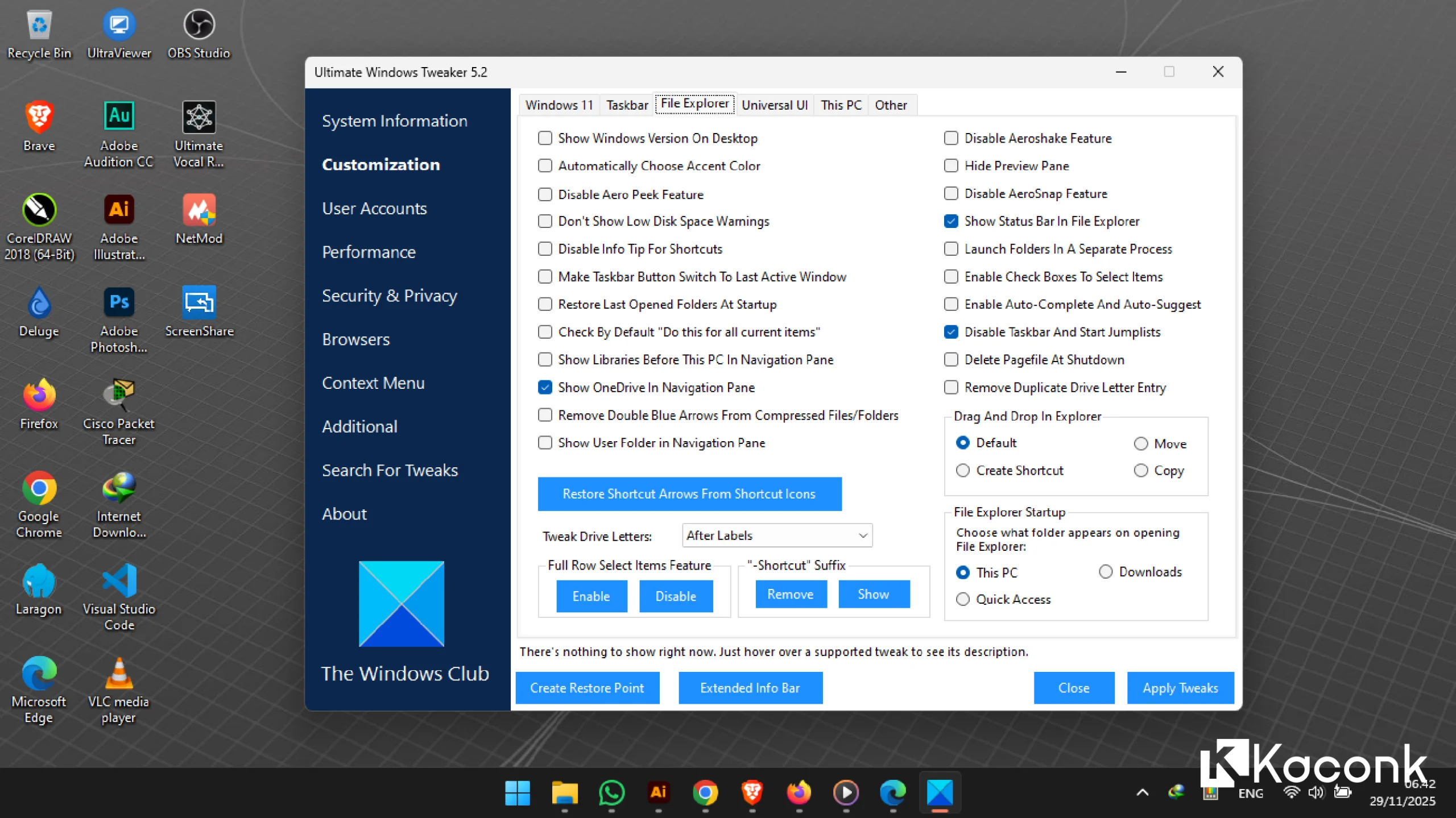 Cara Menghilangkan Tanda Panah Shortcut pada Ikon di Windows 10