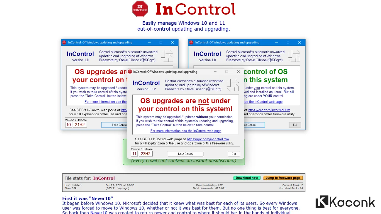 Cara Disable Windows 10 Update Menggunakan InControl