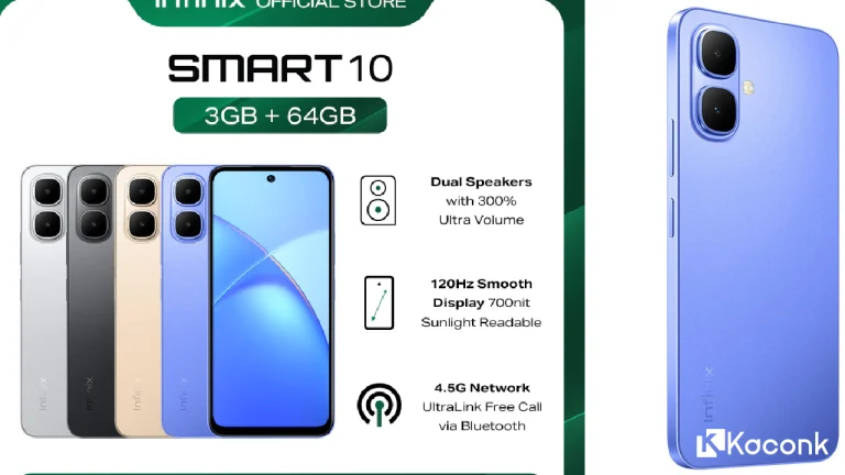 Infinix Smart 10 3/64GB – RAM Bisa Hingga 6GB, Harga Tetap Hemat