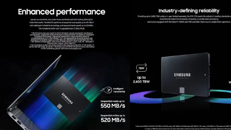 Samsung SSD 870 EVO 500GB - Garansi Distributor Resmi 5 Tahun