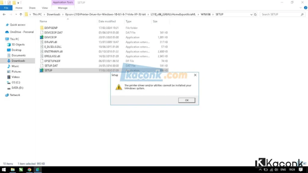 How to Fix The Printer Driver and/or Utilities Cannot Be Installed on Your Windows System