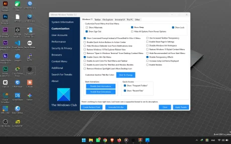 Ultimate Windows Tweaker 5 untuk Kustomisasi Windows 11